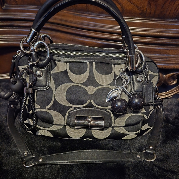 Coach Handbags - Coach Kristen Double Zip Signature Satchel